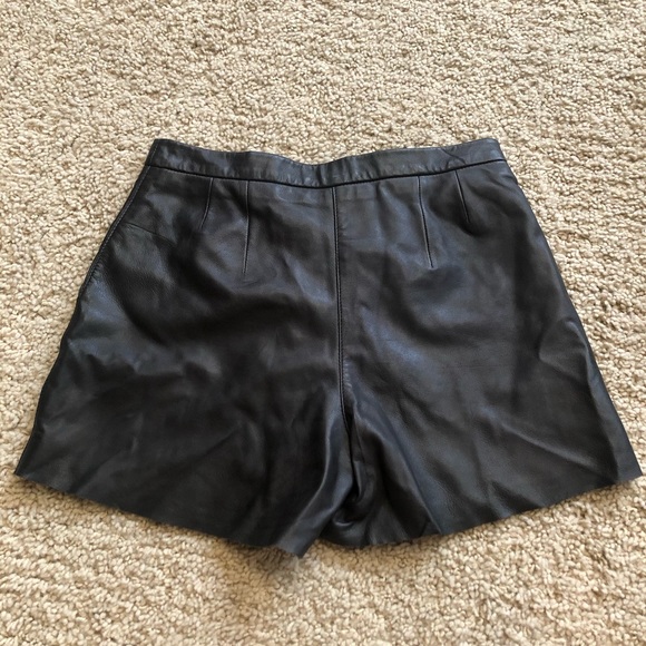 Sandro Leather Shorts NWOT - Picture 3 of 3